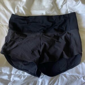 Lululemon Speed Up High Rise Lined shorts 2.5” Black